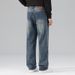 Jeans Men's New Versatile Loose Fashion Simple Straight Casual Pants_viptrois.com
