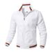 Men's Slim-Fit Windproof Bomber Jacket - Performance Stand Collar Coat With Moisture-Wicking Tech_viptrois.com