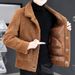 Men's Clothing New Autumn And Winter Leather And Fur Integrated Granular Fleece Jacket For Men Double Sided Jacket With Plush And Thickened Lamb Wool_viptrois.com