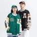 American Flocking Autumn And Winter Baseball Men's Trendy Brand Hip-hop Casual Couple Jacket Green Top Women_viptrois.com