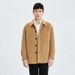 Pulse Autumn Winter New Style Turn-Down Collar Pure Woolen Men's Double-Sided Wool Cashmere Drop Shoulder Jacket Short Casual_viptrois.com