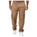 Men's Casual Pants Multi Pocket Loose Straight Leg Work Trousers Fashionable Cross Border Foreign Trade_viptrois.com