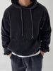 Men's Clothing Autumn And Winter 25 New Sweatshirt Casual Fashion Corduroy Solid Color Hooded Big Pocket Sports Home Clothes_viptrois.com