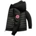 Men's Lightweight Logo Hooded Puffer Jacket - Oversized Streetwear Coat, Minimalist Design_viptrois.com
