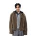 Men's Clothing American Style Retro Faux Two Piece Work Jacket For Men, New Spring 2025, Loose Fitting Streetwear Style Outerwear Top._viptrois.com