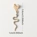 Stylish Rhinestone Snake-shaped Hair Rings, Open Metal Hair Clips For Hot Girl Photo Shoots & Braiding_viptrois.com