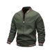 Men’s Baseball Jacket – Lightweight Corduroy Zip-Up Coat With Stand Collar (Grey/Black/Khaki/Green/Blue, M-5XL)_viptrois.com