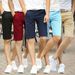 Men's Summer Lightweight 5-Inch Casual Shorts Slim Fit Straight Leg Breathable Mid-Thigh Shorts_viptrois.com
