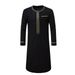 Men's Clothing Muslim Robe Embroidered Round Neck National Clothing_viptrois.com