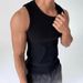 Men's Retro Vest Casual Sleeveless Top Versatile Summer New T-Shirt For Men's Clothing_viptrois.com