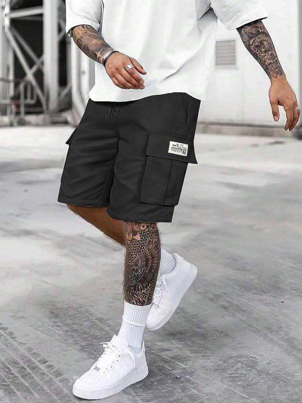 Men's Clothing Men's Size Casual Shorts With Large Pockets Drawstring Straight Leg Multi Color Workwear Summer Pants_viptrois.com
