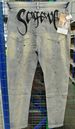 Men's Trendy High Street Ink-splashed Jeans Youth Elastic Slim Fit Personalized Printed Skinny Long Pants Men_viptrois.com