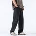 Lyocell Sky Jeans For Men Spring/Summer Thin, Loose, Straight, Large, Ice Silk Drop, Wide Legs, Long Pants Trendy_viptrois.com