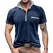 Nordmann European And American Fashion Turn-Down Collar Color Block Short Sleeve Polo Shirt Outdoor Casual Pique Men's Henry_viptrois.com