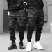 Men's Clothing Cuffed Pants, Super Popular Pants In Spring, National Trend, Multi Pocket, Casual, Loose And Fashionable Overalls For Men_viptrois.com