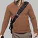 Men's Slim-Fit Stand Collar Sweatshirt - Minimalist Long Sleeve Pullover With Button Detail (Black/Khaki/Olive/Grey, Sizes S-XXXL)_viptrois.com