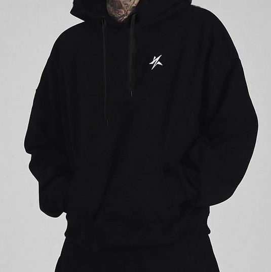 Men's Star Print Hooded Sweatshirt Set Retro Style Trendy Spring Street Style New_viptrois.com