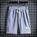 Men's Clothing Waffle Short Outer Wear Casual Loose Breathable Thin Basketball Sports Five Point Pants_viptrois.com