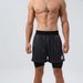 Men's Clothing Double Layer Sports Fitness Three Quarter Pants Breathable Perspiration Quick Drying Stretch Outdoor Casual Pants_viptrois.com
