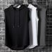 Men's Summer Fitness Hooded Vest Sleeveless Trendy Sports Top for Outdoor Wear_viptrois.com