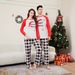 Christmas Santa Claus letter plaid Christmas family dress printed homewear sleep_viptrois.com
