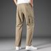 Men's Clothing Casual Trousers Middle Aged Dad Pants Workwear Men's Trousers Pure Cotton Straight Loose Large Size Sports Men's Trousers_viptrois.com
