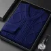 Men's Clothing Men's Extra Thick Cable Knit Sweater - Winter V-Neck Pullover_viptrois.com