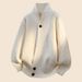 Men's Vintage Cable Knit Cardigan – Oversized Chunky Sweater Coat With Shawl Collar (M-4XL) | Old Money Style Winter Wear_viptrois.com