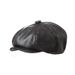 Parent Child Octagonal Newsboy Hat Children's Beret Hat Children's Hat Adult PU Leather Duckbill Cap Men And Women Forward Hat_viptrois.com