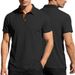 Summer Popular Ice-feeling Men's Short-sleeved Lapel Color-matching Button-up Elastic Casual Polo Shirt_viptrois.com