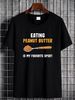 Peanut Butter Spoon Breakfast Favorite Sport Food Handbags Portable Shopping Bag Large Capacity Slightly Unisex Designer Clothes Fashion_viptrois.com