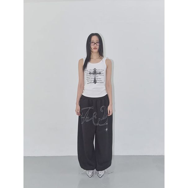Men's ClothingTrade American Style Cleanfit Casual Pants For Women, Loose Fit, European And American High Street Niche Straight Leg Long Pants Trendy_viptrois.com