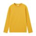 230g Autumn Winter New Heavyweight Solid Color Pure Long Sleeve Men's Plus Size Couple's Round Neck Cotton Base Layer_viptrois.com