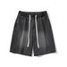 Men's Clothing Shorts Hip Hop Loose Straight Casual All Match Solid Color Shorts_viptrois.com