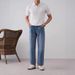 Men's Clothing Polo Shirt High End Summer Ice Silk Breathable Short Sleeved Lapel Hollow Knit Sweater Solid Color Thin Top_viptrois.com