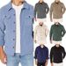 Men's Utility Shirt Jacket - Multi-Pocket Military Style Workwear Coat With Moisture-Wicking Lining - Slim Fit Long Sleeve Stand Collar_viptrois.com