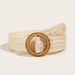 Women's Belts New Braided Belt For Women Jeans PP Grass Ladies Silicone Round Buckle Belt Waist Seal_viptrois.com