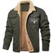 2025 New Autumn And Winter With Plush Cotton Fabric Workwear Casual Men's Jacket_viptrois.com