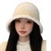 Dopamine Gradient Bucket Atmospheric Feeling, Autumn Winter Warm Hat, Simple And Casual Mixed Color Fisherman Hat For_viptrois.com