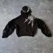 2025 New American Retro Hip-Hop Skull Front And Back Print Hooded Sweatshirt Men's High Street Autumn Winter Jacket_viptrois.com