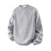 Men's Heavyweight Air Cotton Crewneck Sweatshirt - Drop Shoulder Long Sleeve T-shirt, Casual Relaxed Fit, Soft & Breathable, Multiple Colors_viptrois.com