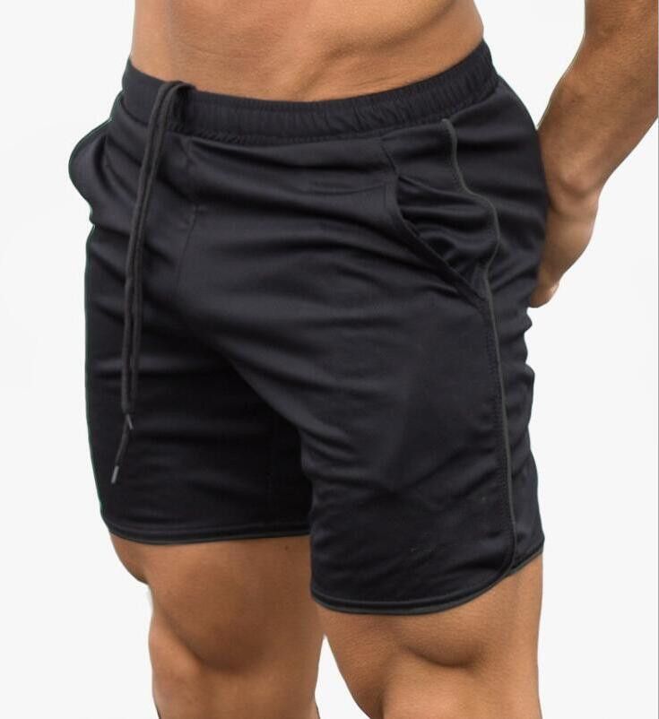 Men's wear sports shorts Thin mesh quick drying casual running breathable five quarter shorts_viptrois.com