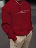 Men's Loose, Casual, Fashionable, Simple Airplane Pattern Printed Round Neck Long Sleeved Sportswear For Autumn And Winter_viptrois.com