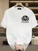 Summer New Short-sleeved T-shirt, Men's DR BLITE ACADEMY Shield & Laurel Symbol Creative Printing Half-sleeved Youth Trend Versatile Casual Loose Base_viptrois.com