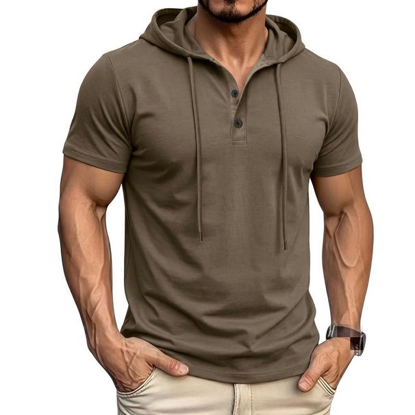2026 Fitness Sports Men's Short-Sleeved T-Shirt - American Men's Hooded Sweatshirt - American Henry Shirt_viptrois.com