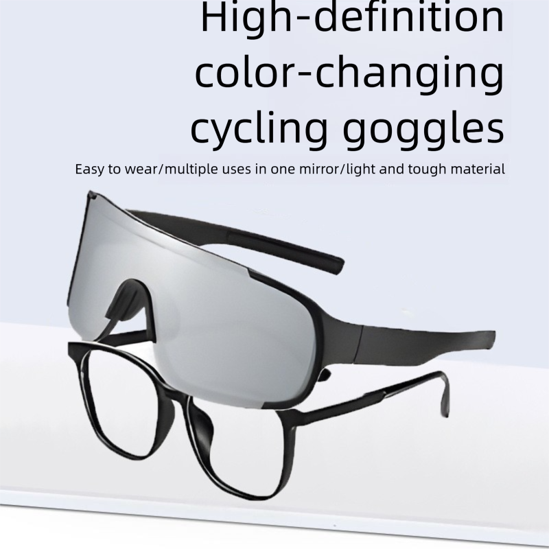 New Outdoor Cycling Prescription Clip-On For Women Bicycle Large Frame Sports Goggles Sunglasses Mountaineering Glasses_viptrois.com