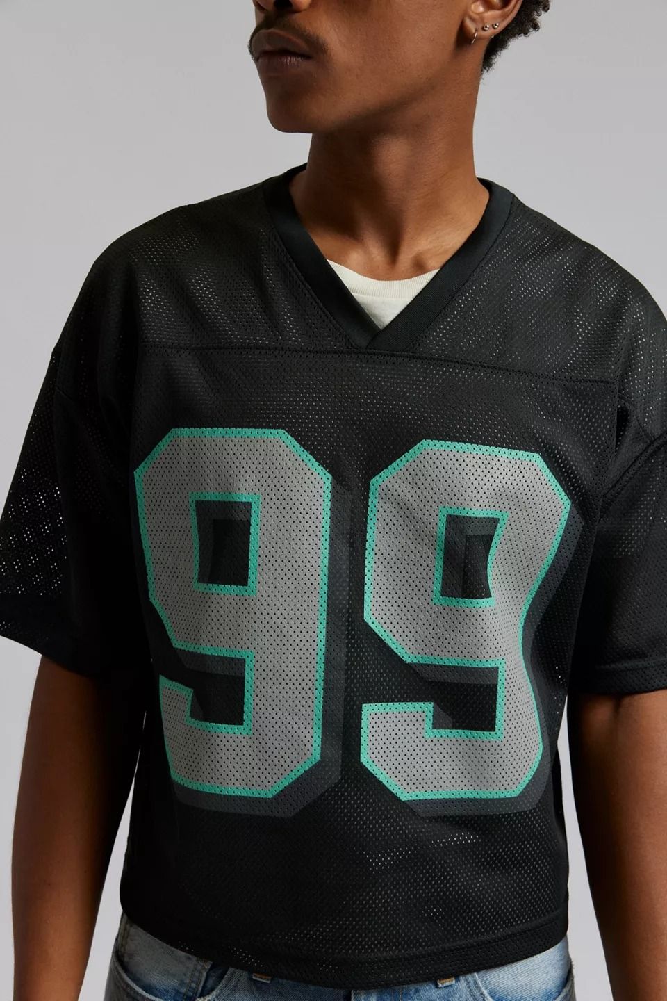 Men's Clothing Retro Jersey Short Sleeved Men's Digital Printing Street Sports Style T Shirt Hollow Loose Top T Shirt_viptrois.com
