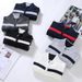Pure 8502 Half-Zip Polo Collar Sweater For Men, Autumn And Winter Trendy Retro College Style Striped Color-Block High-Neck_viptrois.com