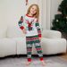 Christmas Santa Deer Snowflake letter striped Christmas family dress printed homewear_viptrois.com