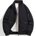 Men's Winter Fleece-Lined Jacket – Water-Resistant Nylon Oversized Fit (L-5XL, Windproof, Thermal Insulation, Black/Khaki/Army Green)_viptrois.com